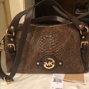 Michael Kors Stockard Medium Satchel Mocha